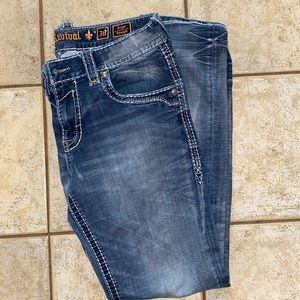 Rock revival men’s jeans